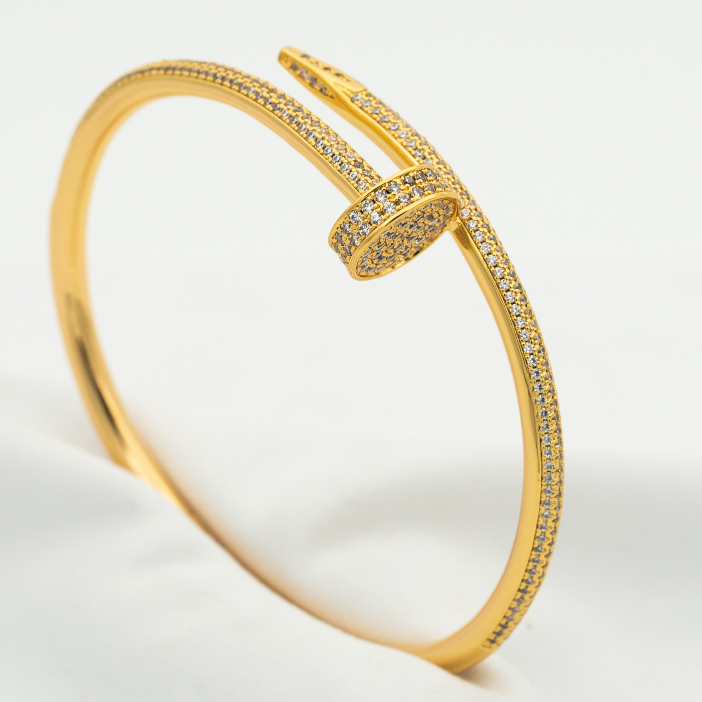 [Riva Jewelry]JUSTE UN CLOU 3.5MM FULL PAVÉ NAIL BANGLE