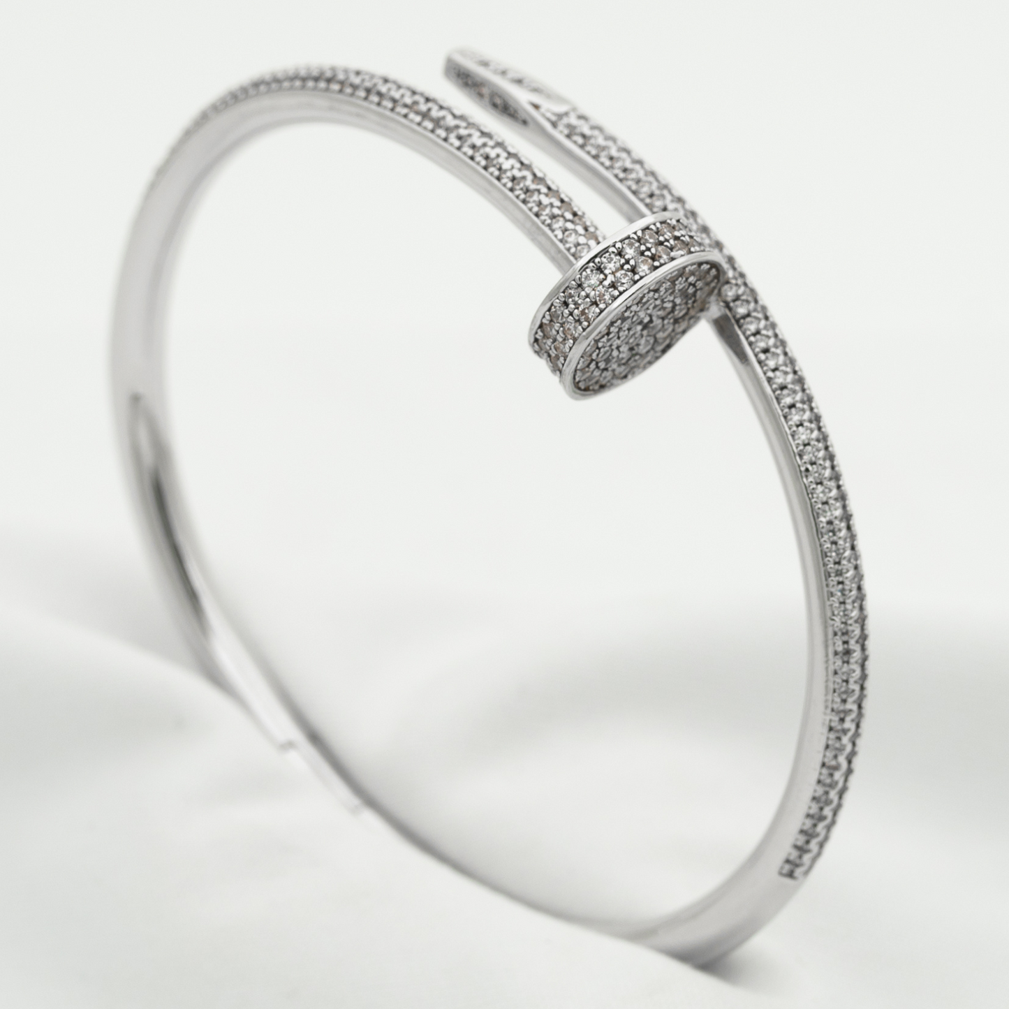 [Riva Jewelry]JUSTE UN CLOU 3.5MM FULL PAVÉ NAIL BANGLE