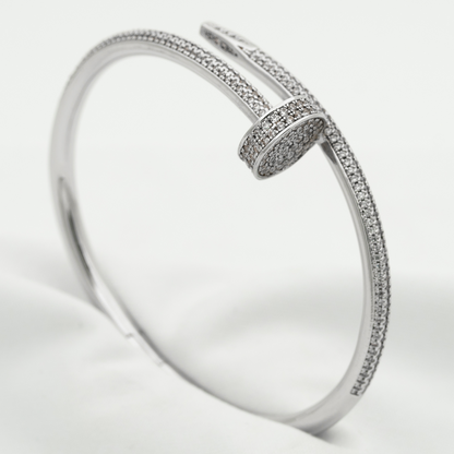 [Riva Jewelry]JUSTE UN CLOU 3.5MM FULL PAVÉ NAIL BANGLE