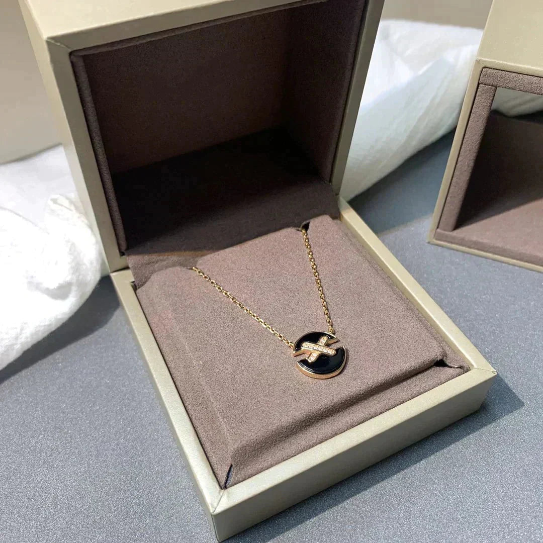 [Riva Jewelry]JEUX DE ROSE GOLD DIAMOND NECKLACE