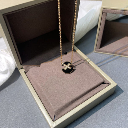 [Riva Jewelry]JEUX DE ROSE GOLD DIAMOND NECKLACE