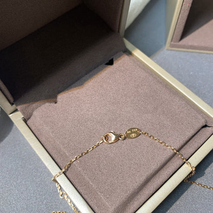 [Riva Jewelry]JEUX DE ROSE GOLD DIAMOND NECKLACE