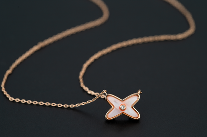 [Riva Jewelry]JEUX DE NECKLACE 1 DIAMOND