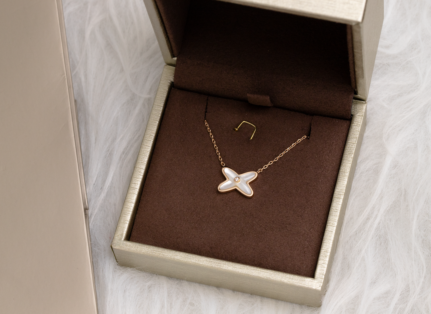 [Riva Jewelry]JEUX DE NECKLACE 1 DIAMOND