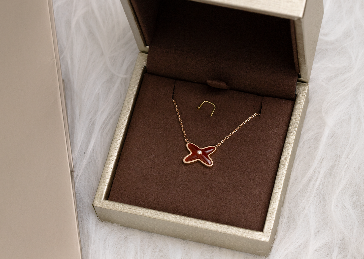 [Riva Jewelry]JEUX DE NECKLACE 1 DIAMOND