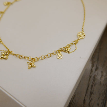 [Riva Jewelry]BLOOMING SUPPLE NECKLACE BRASS