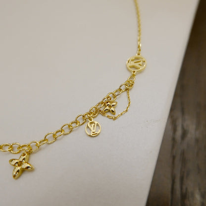[Riva Jewelry]BLOOMING SUPPLE NECKLACE BRASS