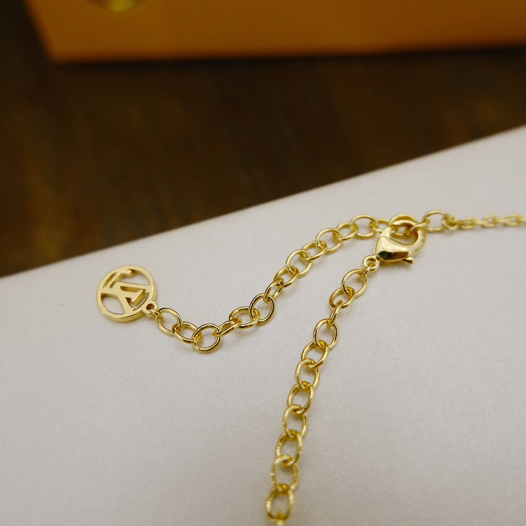 [Riva Jewelry]BLOOMING SUPPLE NECKLACE BRASS