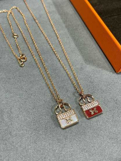 [Riva Jewelry]H CIRCE MOISSANITE PENDANT NECKLACE GOLD