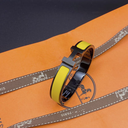 [Riva Jewelry]CLIC HM SO BLACK YELLOW BRACELET