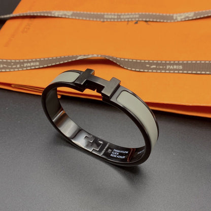 [Riva Jewelry]CLIC HM SO BLACK GREY BRACELET