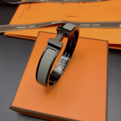 [Riva Jewelry]CLIC HM SO BLACK GREY BRACELET