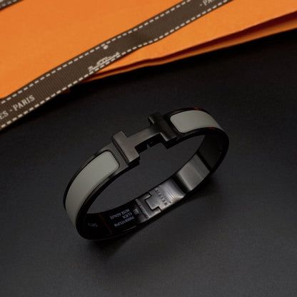 [Riva Jewelry]CLIC HM SO BLACK GREY BRACELET