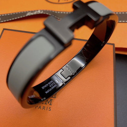 [Riva Jewelry]CLIC HM SO BLACK GREY BRACELET