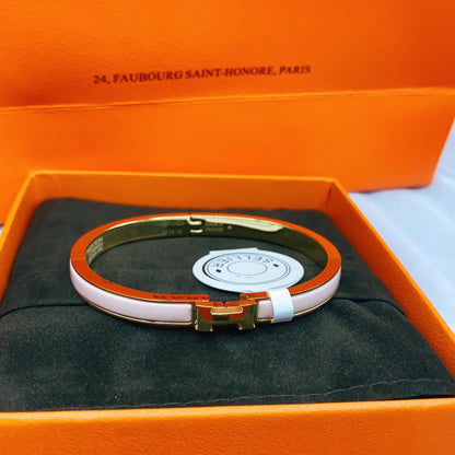 [Riva Jewelry]CLASSIC HM CLIC  PINK 8MM ENAMEL BRACELET