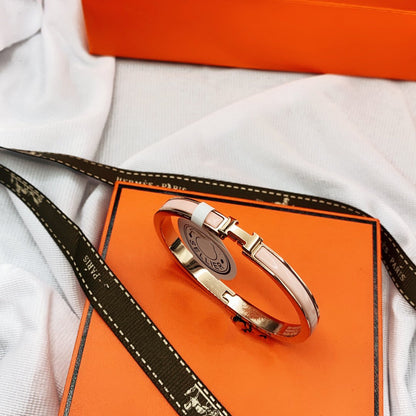 [Riva Jewelry]CLASSIC HM CLIC  PINK 8MM ENAMEL BRACELET