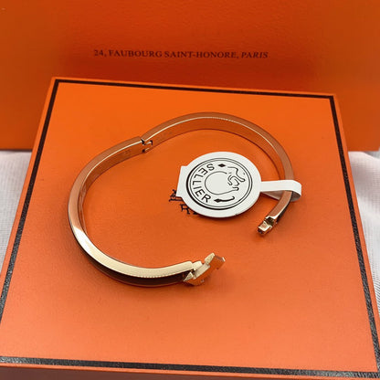 [Riva Jewelry]CLASSIC HM CLIC BLACK 8MM ENAMEL BRACELET