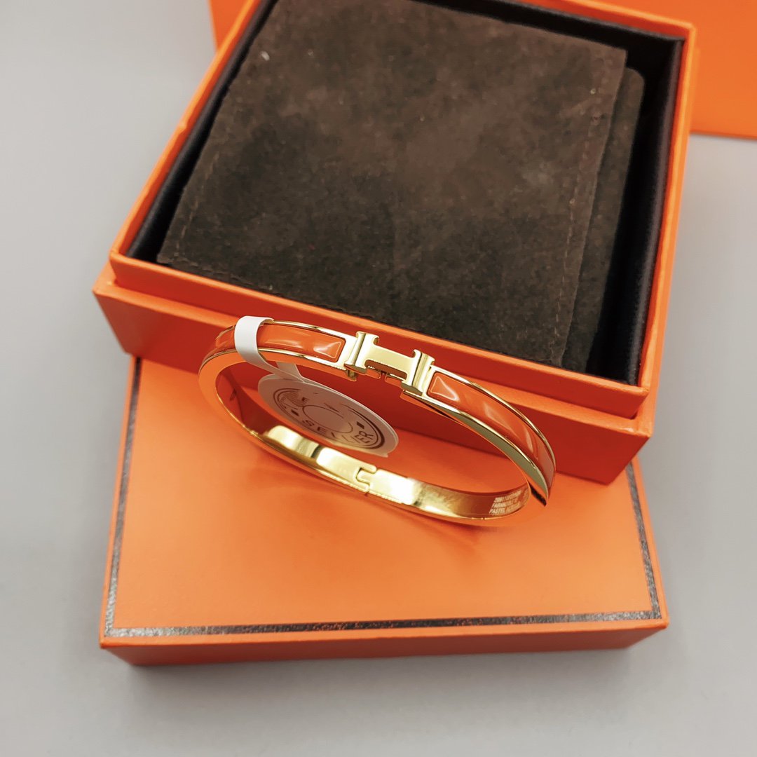 [Riva Jewelry]CLASSIC HM CLIC RED 8MM ENAMEL BRACELET