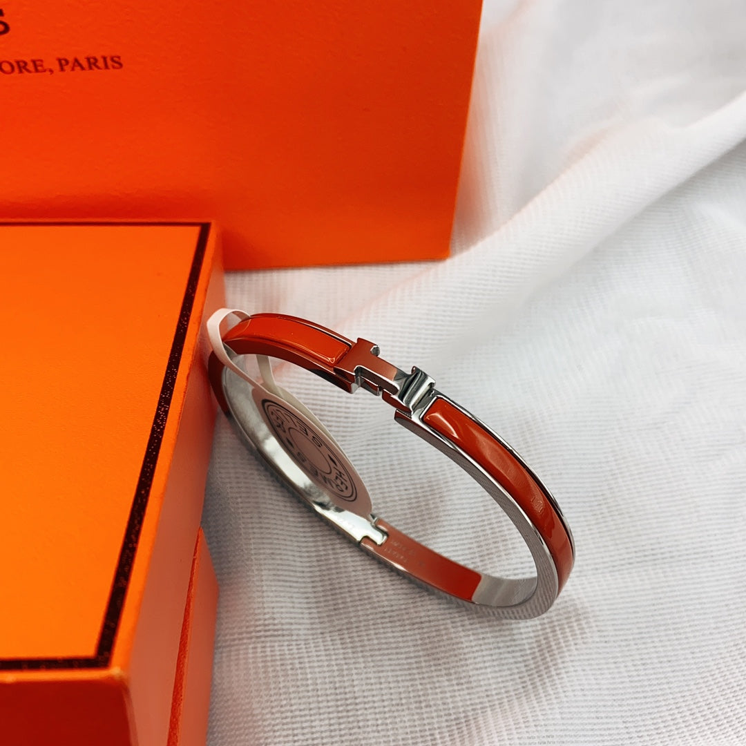 [Riva Jewelry]CLASSIC HM CLIC RED 8MM ENAMEL BRACELET