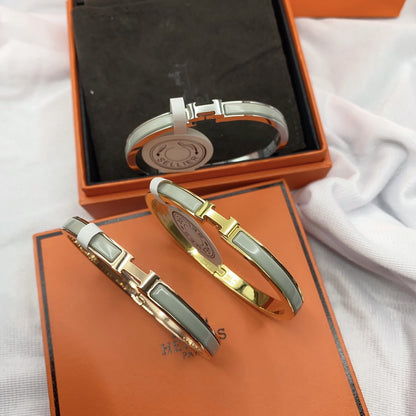 [Riva Jewelry]CLASSIC HM CLIC GREEN 8MM ENAMEL BRACELET