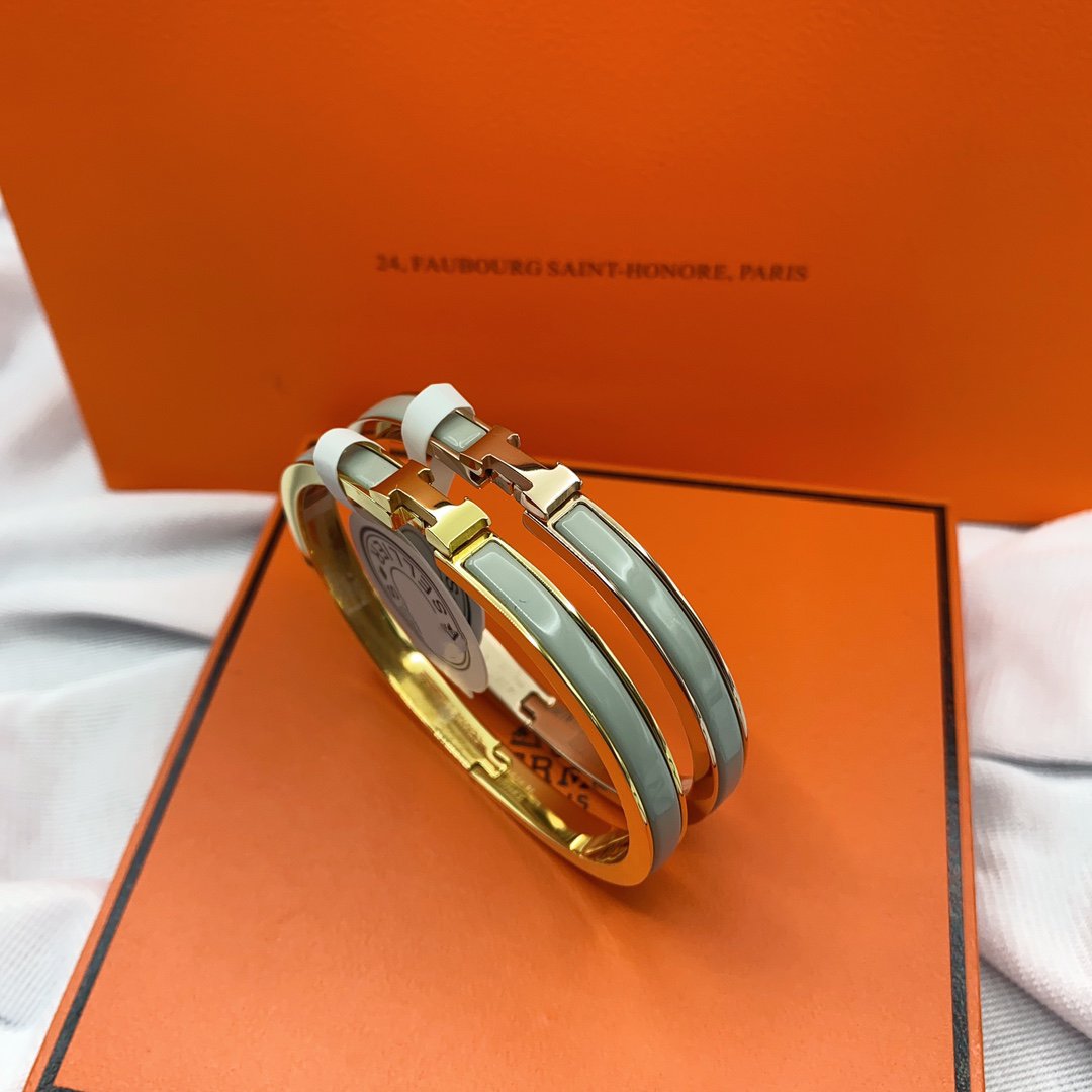 [Riva Jewelry]CLASSIC HM CLIC GREEN 8MM ENAMEL BRACELET