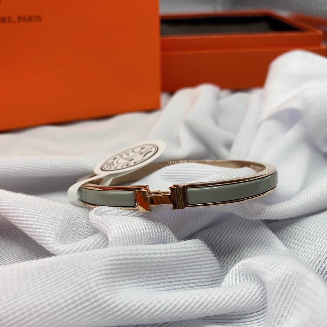 [Riva Jewelry]CLASSIC HM CLIC GREEN 8MM ENAMEL BRACELET