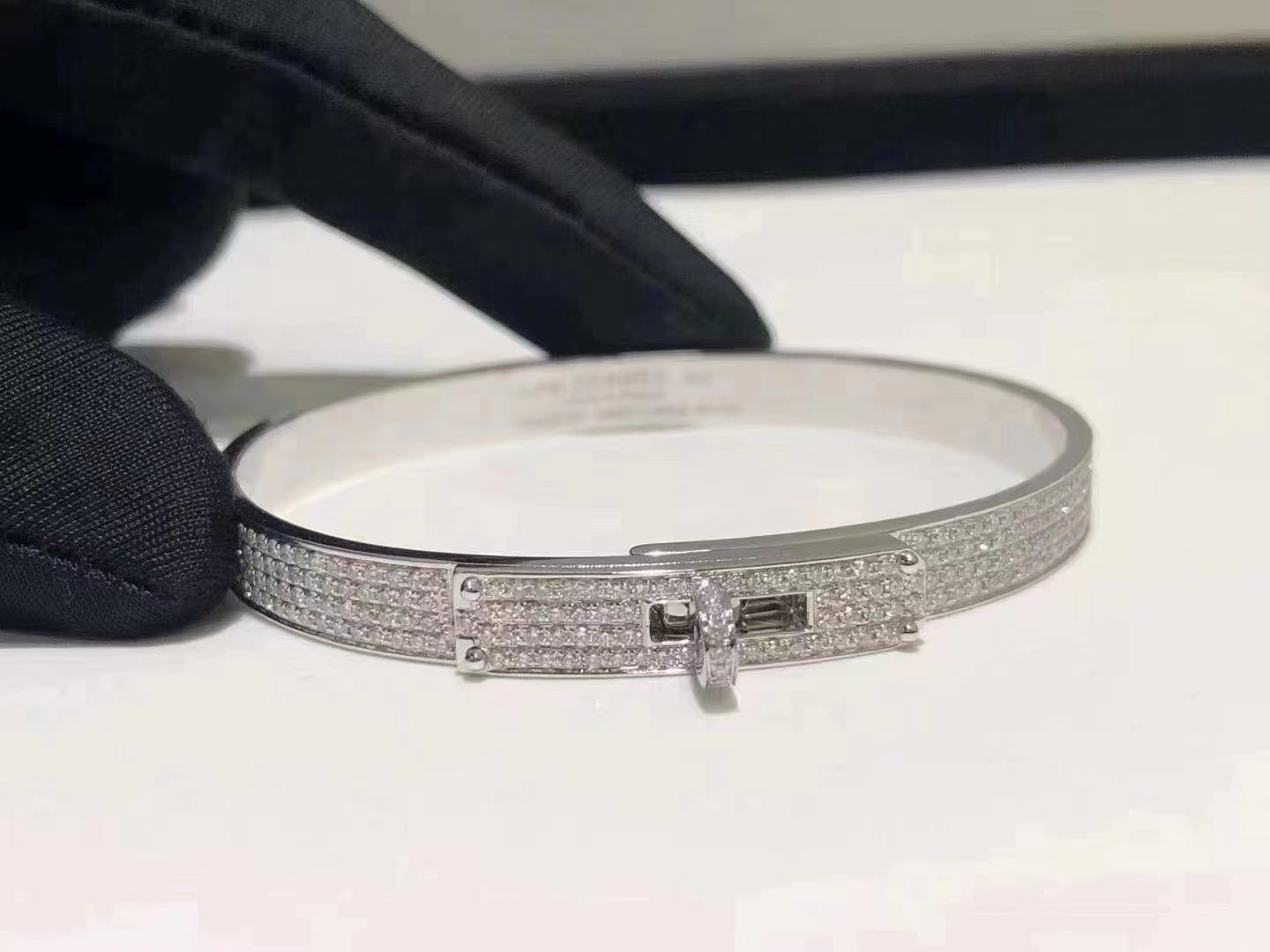 [Riva Jewelry]HM KELLY BRACELET IN SILVER AND FULL PAVE DIAMOND