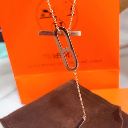 [Riva Jewelry]HM NECKLACE PLATINUM ROSE GOLD DIAMOND