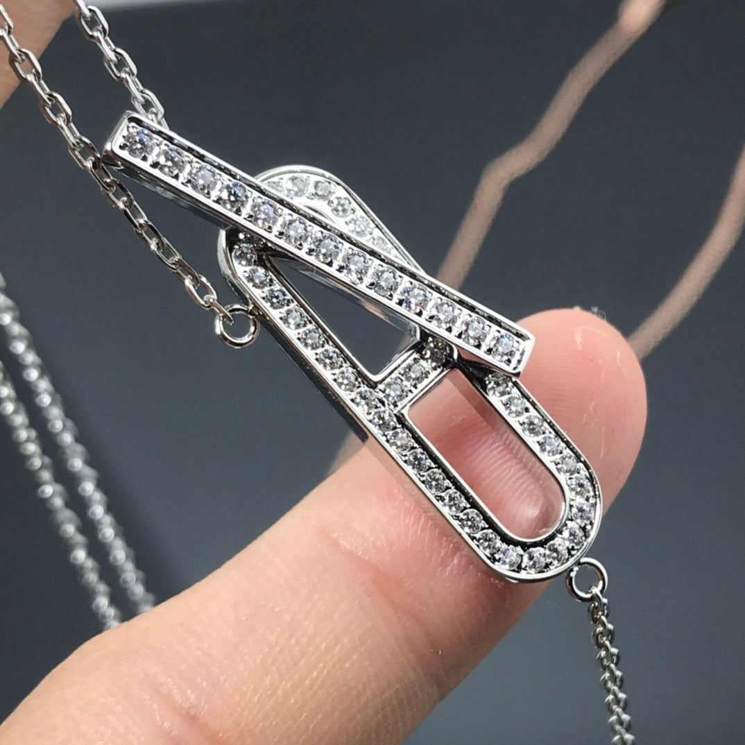 [Riva Jewelry]HM NECKLACE PLATINUM ROSE GOLD DIAMOND