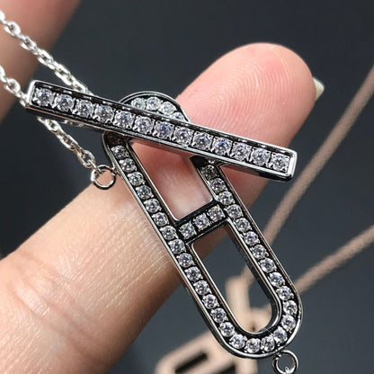[Riva Jewelry]HM NECKLACE PLATINUM ROSE GOLD DIAMOND