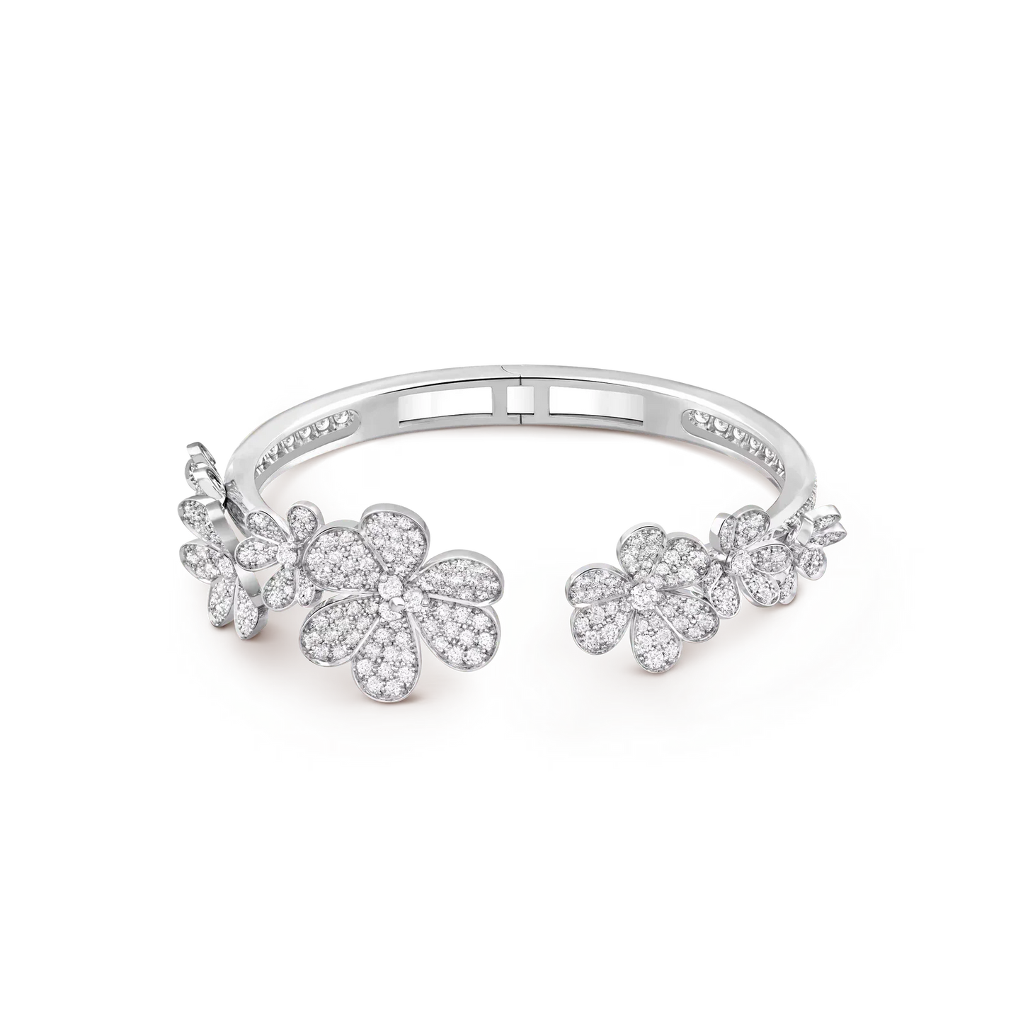 [Riva Jewelry]LUMINOUS BLOSSOM OPEN BANGLE