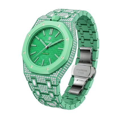 [Riva Jewelry]Royal Oak Pop Exclusive Bioceramic Case & Bioceramic Strap Full Diamond