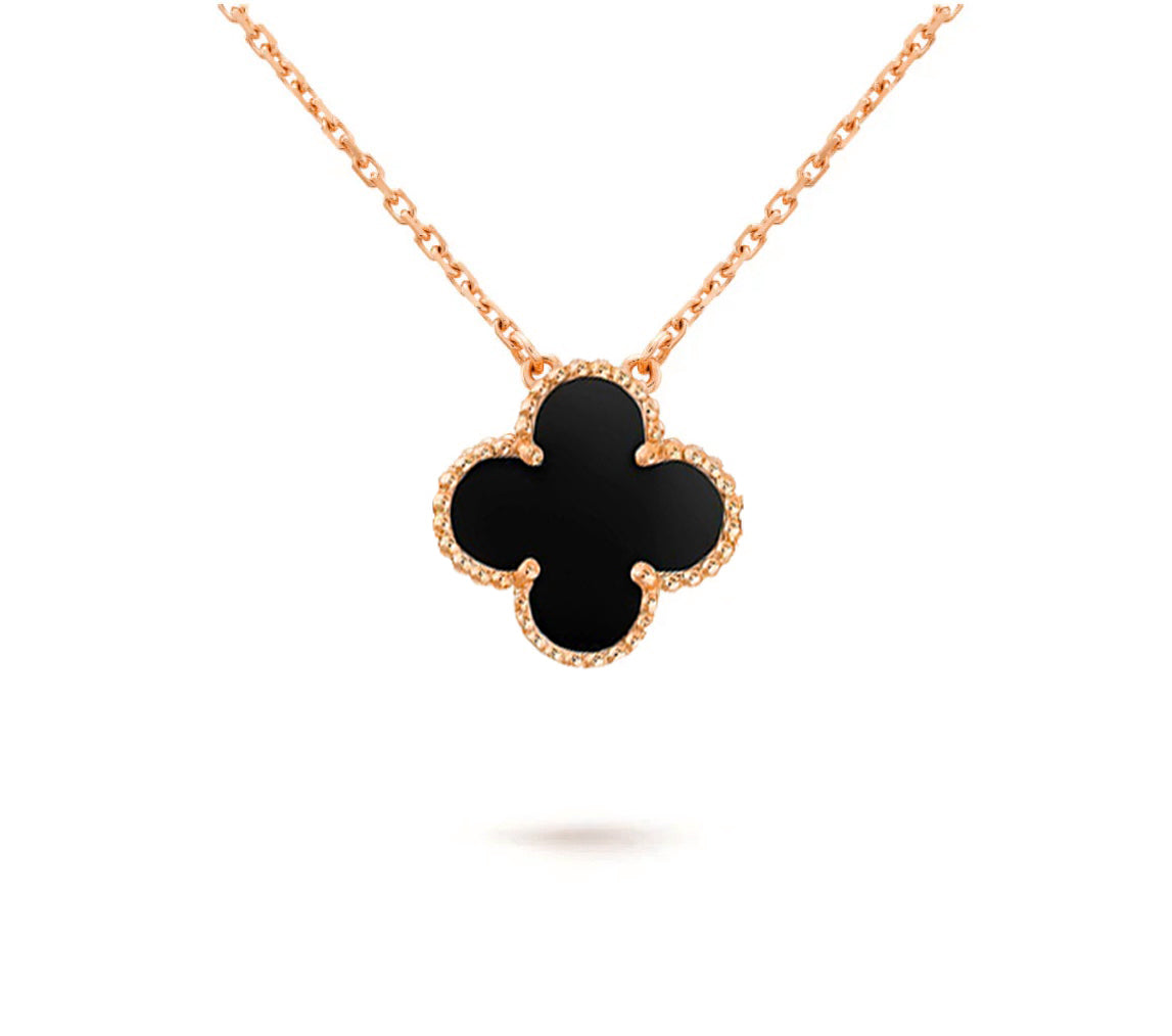 [Riva Jewelry]15MM CLOVER FLOWER PENDANT NECKLACE COLLECTION