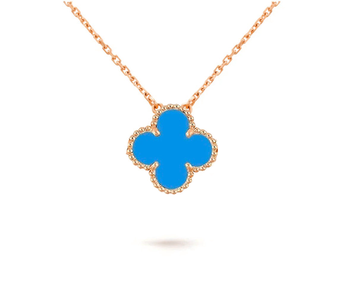 [Riva Jewelry]15MM CLOVER FLOWER PENDANT NECKLACE COLLECTION