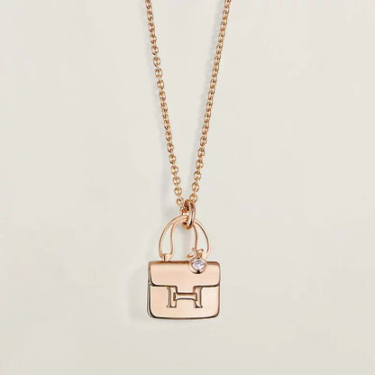 [Riva Jewelry]AMULETTE PEDANT ROSE GOLD NECKLACE