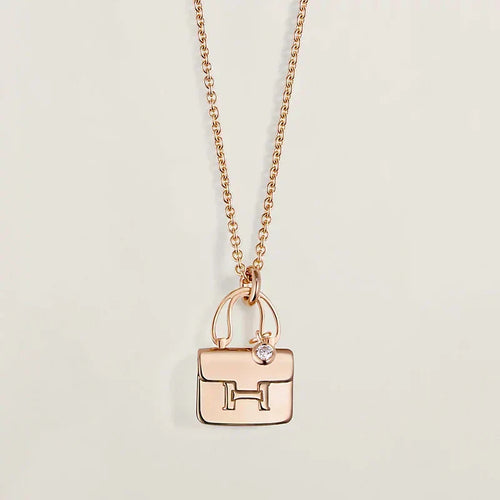 [Riva Jewelry]AMULETTE PEDANT ROSE GOLD NECKLACE