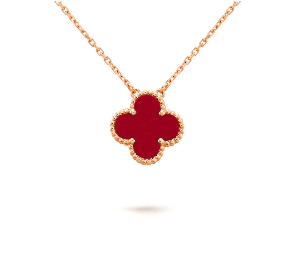 [Riva Jewelry]15MM CLOVER FLOWER PENDANT NECKLACE COLLECTION