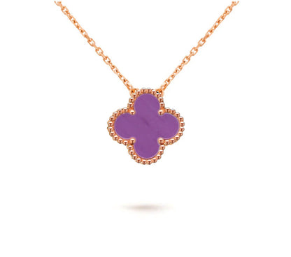 [Riva Jewelry]15MM CLOVER FLOWER PENDANT NECKLACE COLLECTION