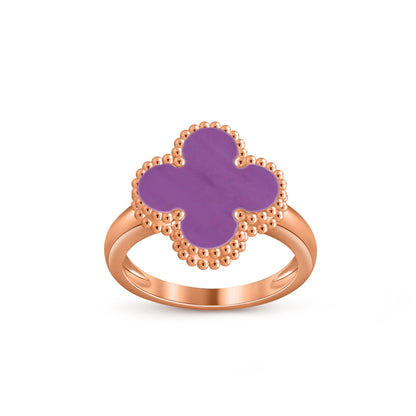 [Riva Jewelry]LUCKY CLOVER VINTAGE ROSE GOLD RING COLLECTION