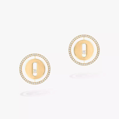 [Riva Jewelry]LUCKY MOVE DIAMOND EARRINGS