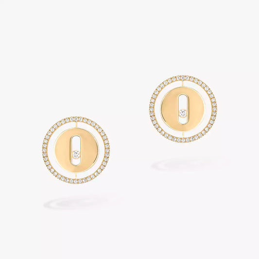 [Riva Jewelry]LUCKY MOVE DIAMOND EARRINGS