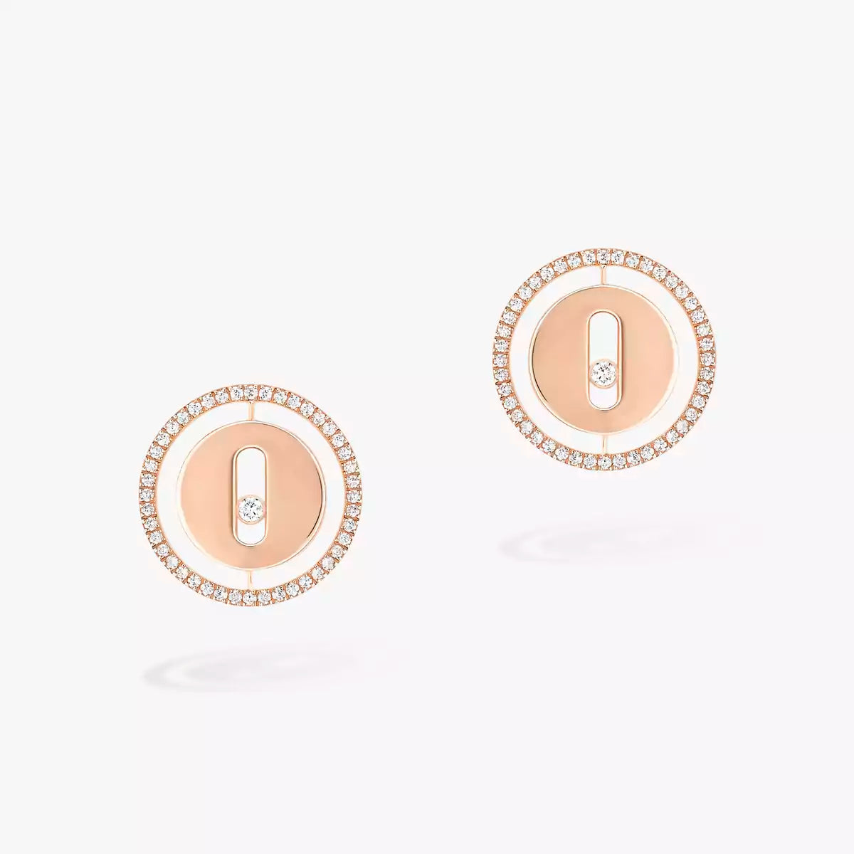 [Riva Jewelry]LUCKY MOVE DIAMOND EARRINGS