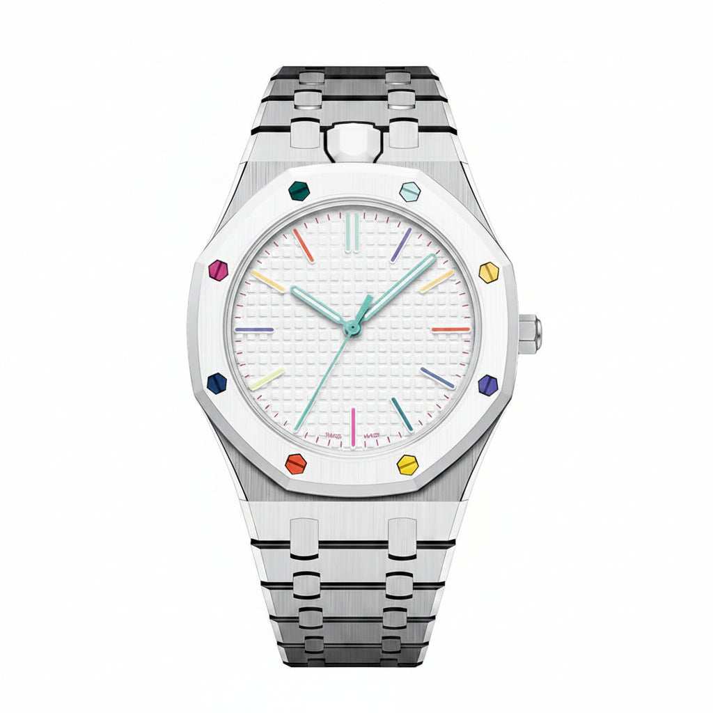[Riva Jewelry]OAK POP EXCLUSIVE SILVER STEEL STRAP