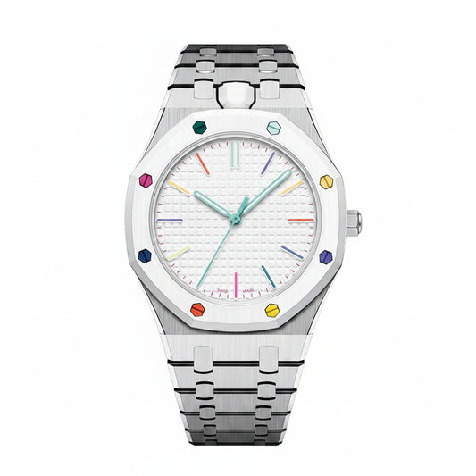 [Riva Jewelry]OAK POP EXCLUSIVE SILVER STEEL STRAP