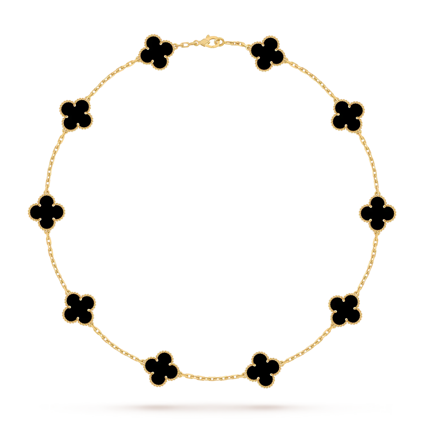[Riva Jewelry]CLASSIC LUCKY 10-MOTIF CLOVER NECKLACE GOLD COLLECTION