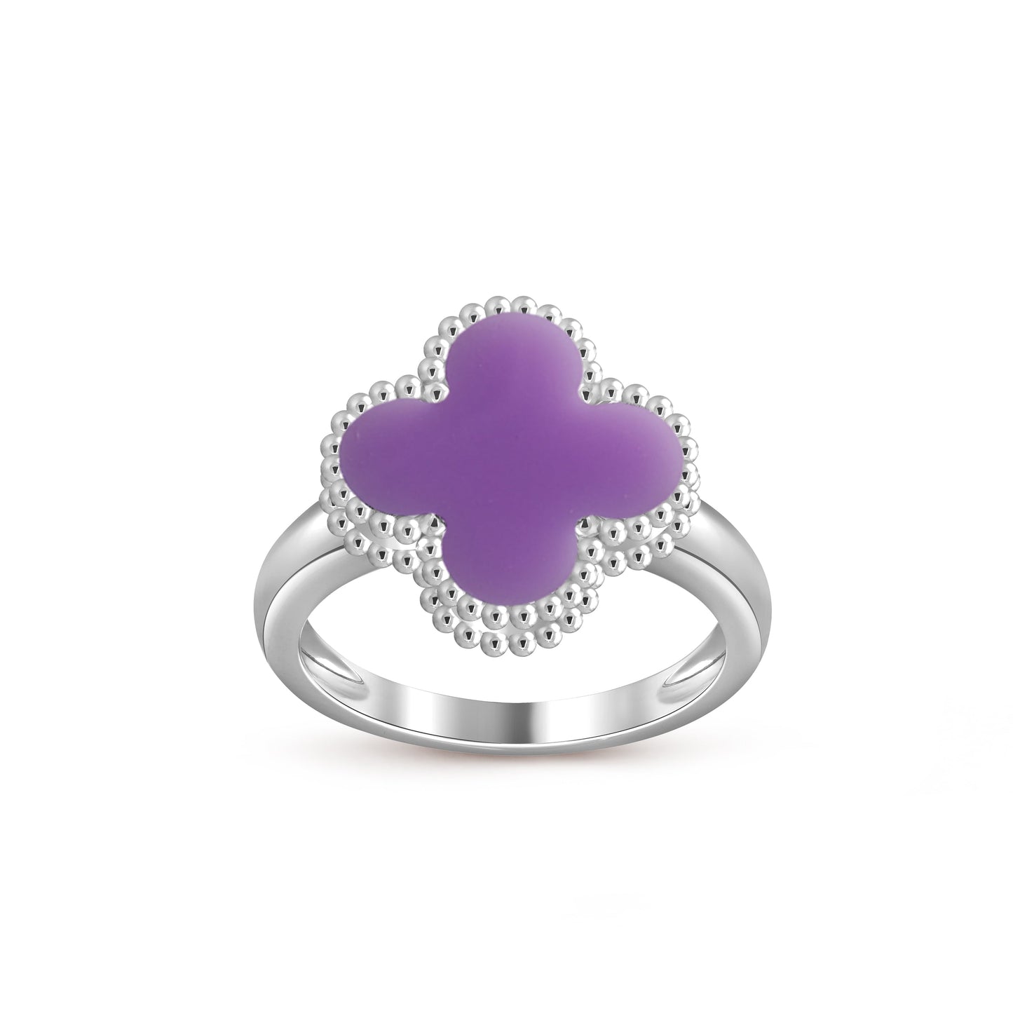 [Riva Jewelry]LUCKY CLOVER VINTAGE WHITE GOLD RING COLLECTION