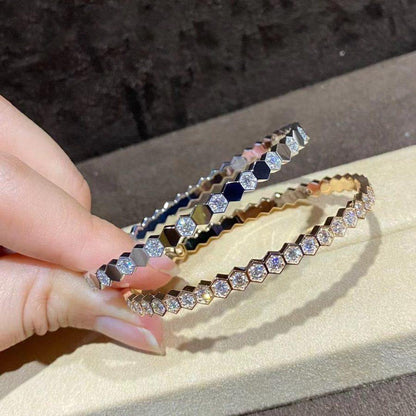 [Riva Jewelry]BEE LOVE GOLD BRACELET FULL DIAMOND