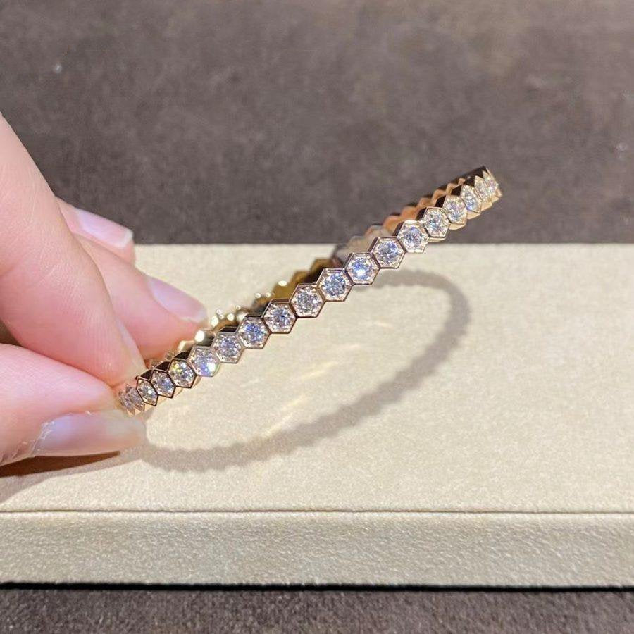 [Riva Jewelry]BEE LOVE GOLD BRACELET FULL DIAMOND