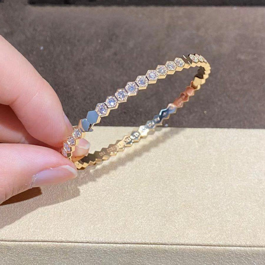 [Riva Jewelry]BEE LOVE GOLD BRACELET FULL DIAMOND