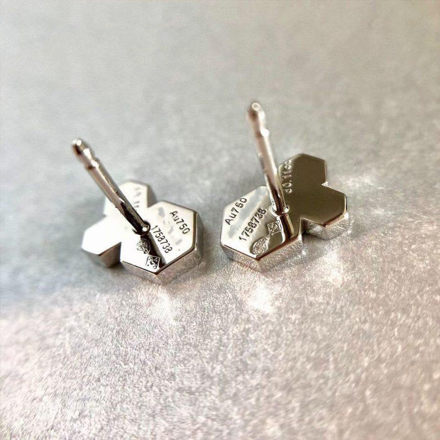 [Riva Jewelry]BEE LOVE SILVER DIAMOND EARRINGS